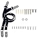 ilovebaby Furniture Straps for Anti-Tip Furniture and Flat Screen TV Safety Strap with Metal Buckle and Webbing Pack of 2 Color Black