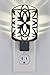 GE Decorative LED Night Light, Plug-In with Dusk-to-Dawn Sensor, Warm White, Ideal for Living Room, Bedroom, Nursery, Kitchen, or Bathroom, Brushed Nickel– 11314