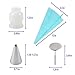 Cake Decorating Supplies Kit 56-in-1 Cake Supplies Nozzles Set with 33pcs Professional Stainless Steel Icing Tips, 1 Reusable Couplers, 1 Flower Nail, 20 Disposable Pastry Bag & 1 Reusable Pastry Bag.