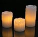 Flameless Flickering LED Candles - Set of 3 assorted sizes - 2