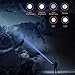 LED Tactical Flashlight with COB Lantern, HUNTER COAST Bright Magnetic Flashlight, Powerful Flashlight with 6 Modes, Water Resistant 18650 flashlight for Camping,Cycling,Emergency(2 Pack)