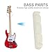 Alomejor 2 Pcs Bass Guitar Nut Plastic Guitar String Bridge Nut for Electric Bass Replacement Parts(445.88mm)thumb 2
