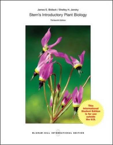 Stern's Introductory Plant Biology (Int'l Ed) Paperback โ Import, 1 February 2013