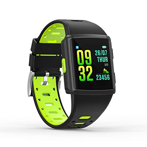 SMA-M3 GPS Sport Smart Watch for Man for Women Fitness Tracker Heart Rate Monitoring Watches as Gift (Green)