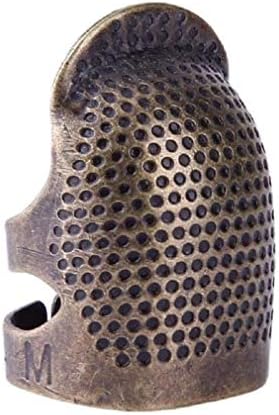 DeliV Thimble Finger Protector Antique Needles Partner for Withnail Quilting Craft Accessories DIY Sewing Tools,S