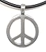 JUICY ACCESSORIES BY JUICY SKIN CARE Peace Sign Love Necklace (M - Pewter For Man)