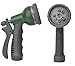 50 Feet Garden Hose Water - 8 Pattern Spray Nozzle with Brass Connector Green