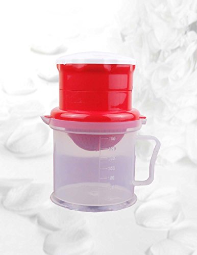 Krishna Handmade INDIAN Multi Fruit Juicer/Hand Manual Fruit Juicer - Mini/Citrus Lemon, Orange, Watermelon Squeezer/Best Home & Kitchen Product/Size : 350 ml/Colour : Red/[Krish-Misc-PL21] - Thumbnail 4