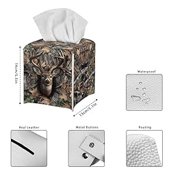 Talayituse Deer Hunting Camo Print Tissue Box Cover