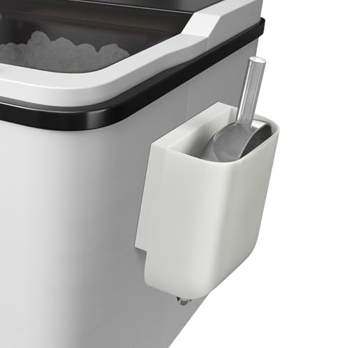 Neepanda Small Ice Scoop Holder for Ice Machine & Freezer, Self-Adhesive Scoop Holder Fits Countertop Ice Makers, Ice Cream Scoops, Kitchen Food Scoops, L 3.54'' x W 1.96'' x H 3.42''