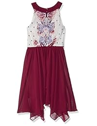 amy byer Big Girls 'adornado cuello vestido con falda de gasa