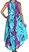 Sakkas 00831 Starlight Caftan Tank Dress/Cover Up - Turquoise/Purple - One Size