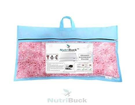 Nutribuck Organic Buckwheat Pillow Standard Size 15 X 25