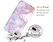 iPhone 7 Plus Case,iPhone 8 Plus Case,DOUJIAZ Shiny Rose Gold White Marble Design Clear Bumper TPU Soft Case Rubber Silicone Cover for iPhone 7 Plus/iPhone 8 Plus