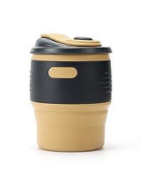 Plegable taza de viaje, reutilizable (11.8 fl oz t