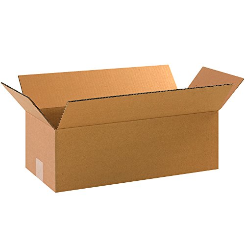 AVIDITI 18 x 8 x 6 Corrugated Cardboard Boxes, Long 18"L x 8"W x 6"H, Pack of 1…