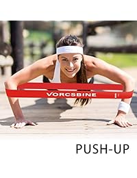 Vorcsbine bandas de resistencia para ejercicios, mini bandas de entrenamiento para terapia física, entrenamiento de fuerza, crossfit, pilates, fitness en casa. (Juego de 5)