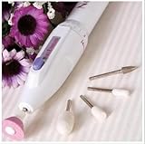 Edtoy Electric Mini Personal Manicure and Pedicure Kit Includes Callus Remover, Nail Buffer & Polisher, and More