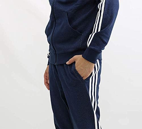 Amazon アディダス メンズ デニムスウェット上下組み 上下セット セットアップ L ナイトインディゴ上下組 トレーナー パーカー 通販