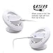 Motion Sensor Night Light, ANTEQI UFO Flexible Step Light Portable LED for Kids Magnetic Closet Light 360°Rotating Wall Lamp With Rechargable USB (White light)