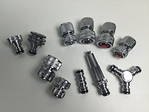 Geräteanschlussstück 1/2" mit 1/2" AG Außengewinde Chrom/Messing 1/2" Gardena kompatibel – Bild 3