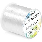 Anezus Fishing Wire for Hanging, Clear Fishing Line Invisible String Strong Monofilament Line for Hanging Decorations and Crafts