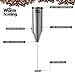 Milk Frother - Stainless Steel Electric Milk Frother with Stand for Chocolate Milk Coffee Tea Bar Kitchen Home Cappuccino Maker (8 inch)