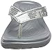 Crocs Women's Capri V Sequin Flip Flop | Casual Sandal With Extra Soft Footbed and Soft Leather Straps | Lightweight Beach Shoe