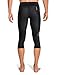 SKINS Men's A400 Compression 3/4 Tights, Black/Gold, Medium