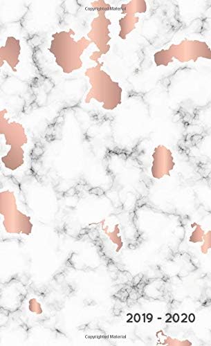 2019-2020: Two-Year Monthly Pocket Planner | Mini 4 x 6.5” | Rose Gold Marble (24 Month Agenda) (Volume 2) Paperback – September 11, 2018