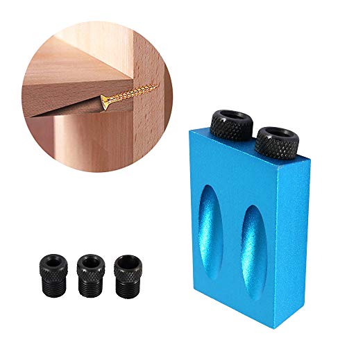 Pocket Hole Screw Jig Dowel Drill Joinery Kit Carpenters Wood Woodwork Guides Joint Angle Tool Carpentry Locator Craft Pack of 14 - Thumbnail 5
