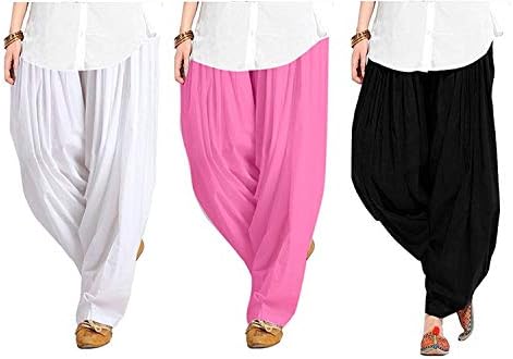 Kalpit Creations Traditional Women's Soft 100% Cotton Patiala Bottom Salwar Combo packs
