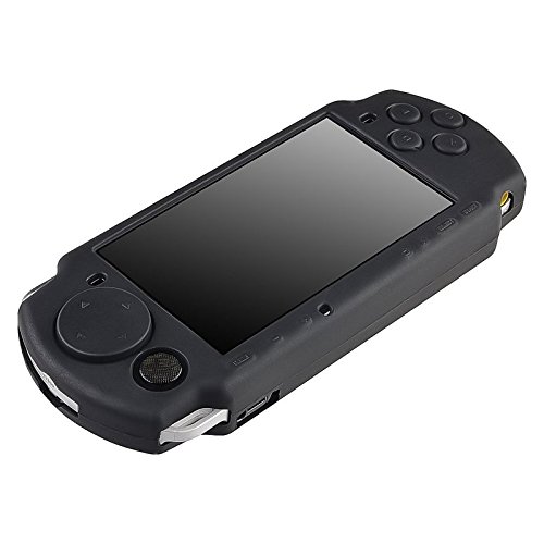 CommonByte-Black-Rubber-Soft-Silicone-Skin-Gel-Case-Cover-For-Sony-PSP-3000-USA-Seller
