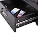 Tobbi Black Salon Wall Mount Stations Styling Classic Locking Storage Beauty Salon Spa Equipment