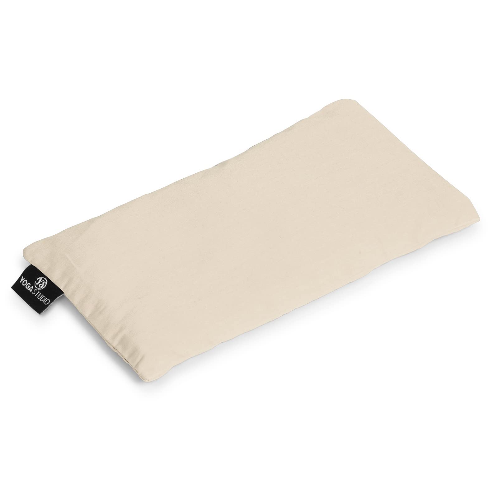 Yoga Studio Eye Pillow | 100% Organic Cotton Cover | Organic Lavender & Linseed Yoga Pillow | Stress Relief Weighted Eye Mask, Relaxation, Aromatherapy, Tired Eyes (Ecru)