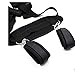 Fetish Bondage Restraints Straps Kits - Adjustable Hand & Ankle Cuffs With Soft Pillow For Female,Male and Couple Black