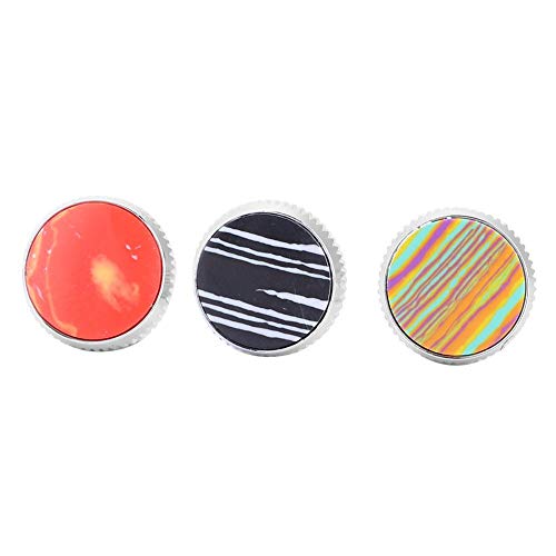 idalinya 6pcs Metal Stone Trumpet Finger Key Buttons Set Replacement Parts Accessory Inlays Brass Instrument Accessories