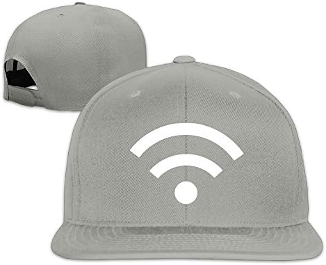 Cianvos Wifi Flat Bill Snapback Adjustable Athlete Hats Ash