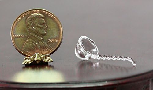 Miniature 1:12 Scale Glass Punch Bowl Ladle by Glass Blower Philip Grenyer