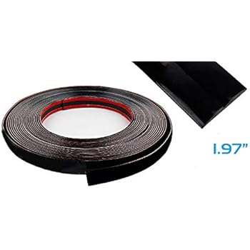 Moulding Trim Sticker Style for RV Boot Truck,Auto Body Window Trunk Black or Silver 2inch / 50mm Width (Black, 16ft)