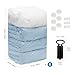 TAILI Jumbo Vacuum Storage Bags Space Saver Bags 6 Cube Vacuum Clothes 80% Space Saving Storage Seal Bags with Pump for Pillow Comforters Bedding(31x40x15in/304L) Pillow, Bedding, Blanket, Clothes