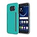 Samsung Galaxy S7 case, Incipio Stowaway, Credit Card Case with Integrated Stand Wallet Polycarbonate Rigid Cover  - Teal