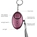 Personal Alarm, IEKA 2Pack 140 DB Safety Emergency Key Chain Alarm, Safe Sound Self-Defense Security Siren with Mini LED Flashlight Best for Kids,Women,Night Workers and Valentine's Day Gift ( Purple)