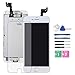 Screen Replacement for iPhone 6S White with Home Button and Camera, Bsz4uov 3D Touch Screen Digitizer Replacement for A1633, A1688, A1700,with Proximity Sensor Ear Speaker,Tempered Glass Repair Tools