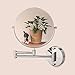 Cozzine Makeup Mirror Wall Mounted with 10X Magnifying, Two Side Vanity Extendable Bathroom Mirror, 10X Magnification Mirror 8 Inch, Chrome Finish