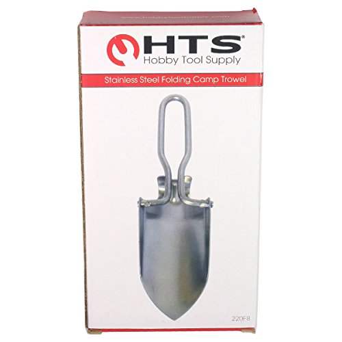HTS 220F8 Folding Stainless Steel Camping Trowel Camp Stuffs