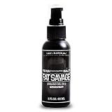 Fat Savage Premium Fragrance Free Beard Oil & Leave-In Conditioner (2oz) - All Natural Coconut Oil Based Moisturizer w/ Argan & Jojoba - The Best Grooming Product for a Soft Beard