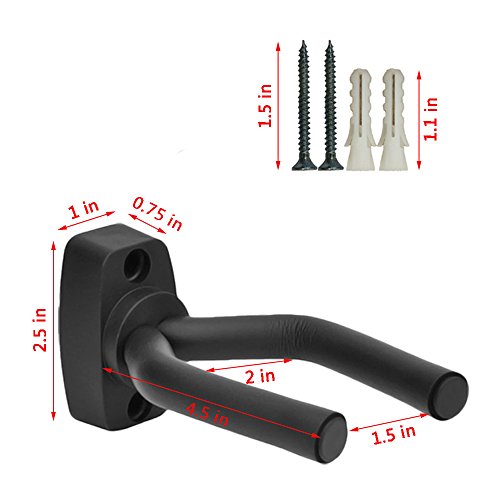 YELAIYEHAO Vertical Gun Hanger and Rifle Storage Securely Holds Firearm and Bow (Black, 4)