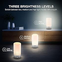 Vont RGB Table Lamp, Bedroom Lamp w/ Touch