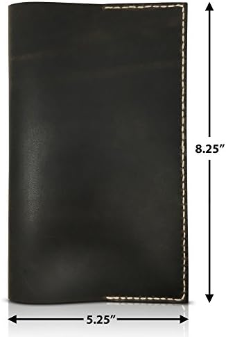 Leather Journal Lined Refillable Moleskine Cahier Large Professional Hand Sewn Writing Notebook – Field Notes To Do List Job Task Organizer - Daily Notepad to Write In - Gift for Him &amp; Her (Coffee)